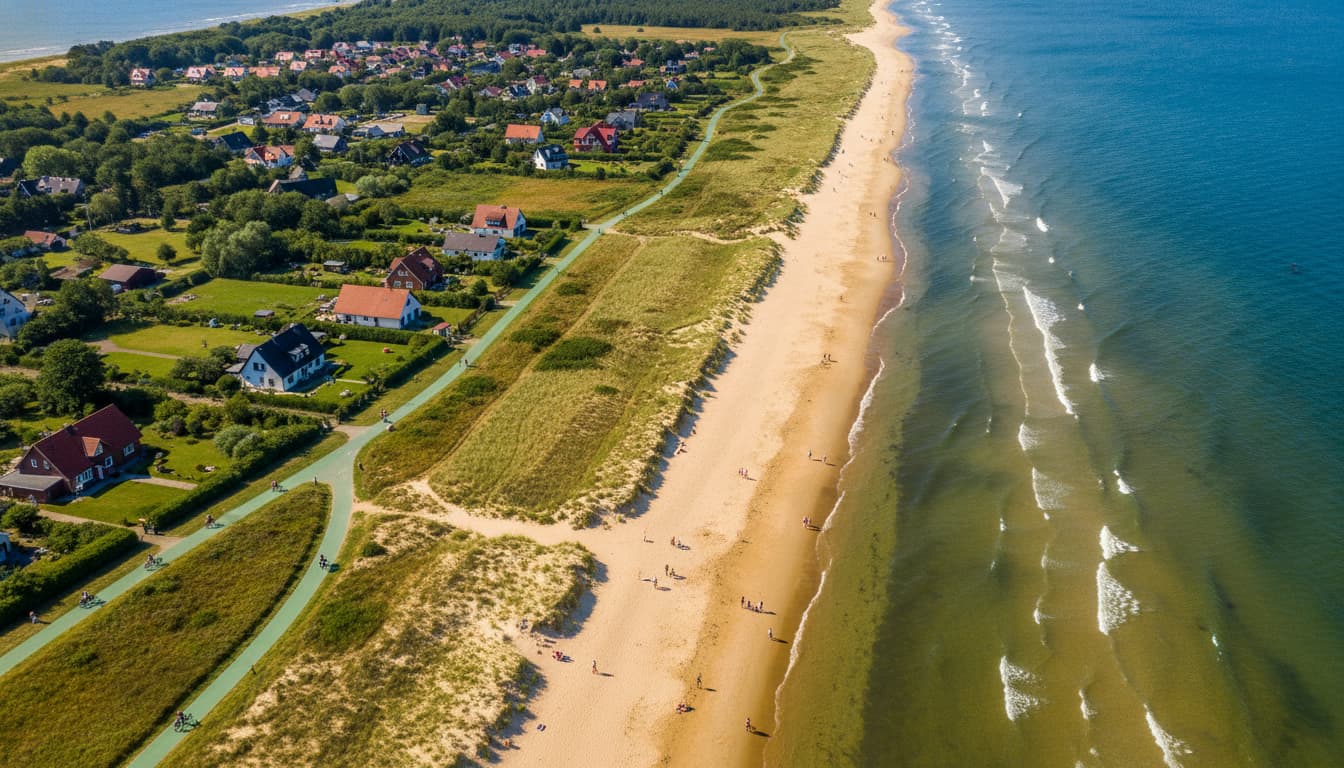 Île de Poel, plage et dunes en mer Baltique